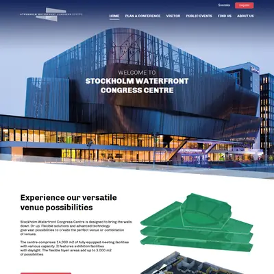 Stockholm WaterFront startsida 2019
