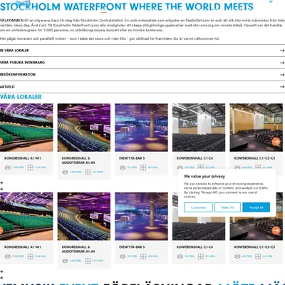 Stockholm WaterFront startsida 2025