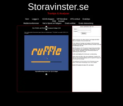 STORAVINSTER.SE startsida 2009
