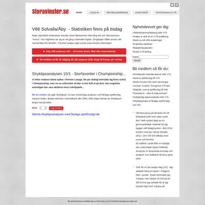 STORAVINSTER.SE startsida 2015