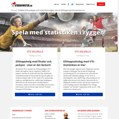 STORAVINSTER.SE startsida 2018