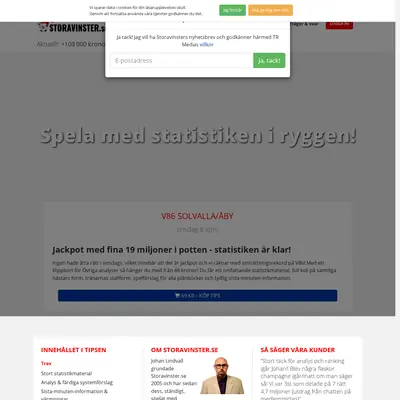 STORAVINSTER.SE startsida 2020