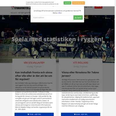 STORAVINSTER.SE startsida 2021