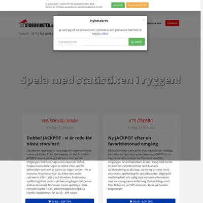 STORAVINSTER.SE startsida 2024