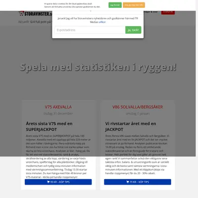 STORAVINSTER.SE startsida 2025