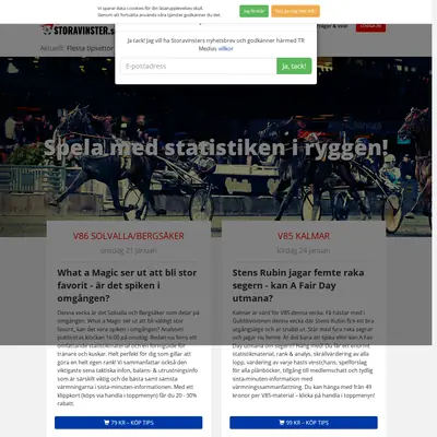 STORAVINSTER.SE startsida 2026