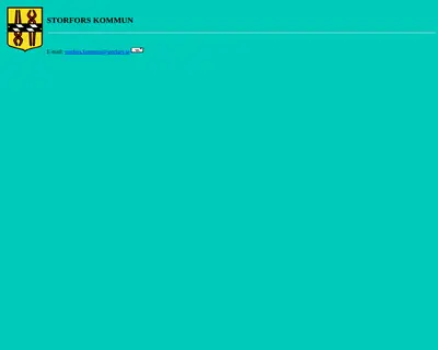storfors.se startsida 1998