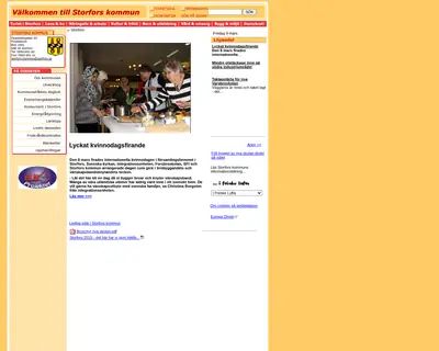 storfors.se startsida 2007