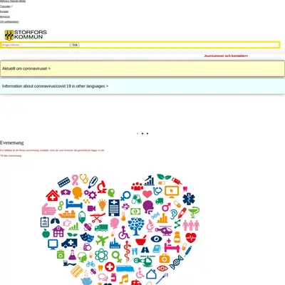 storfors.se startsida 2020