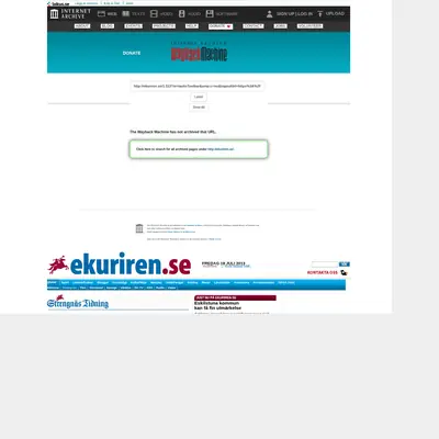 strengnastidning.se startsida 2013