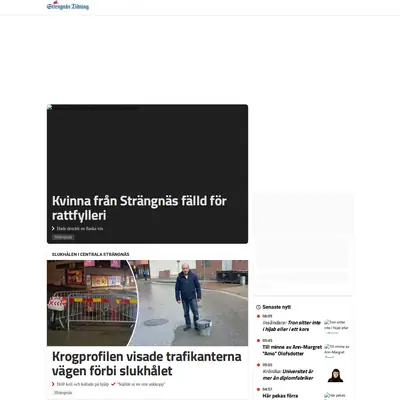 strengnastidning.se startsida 2024