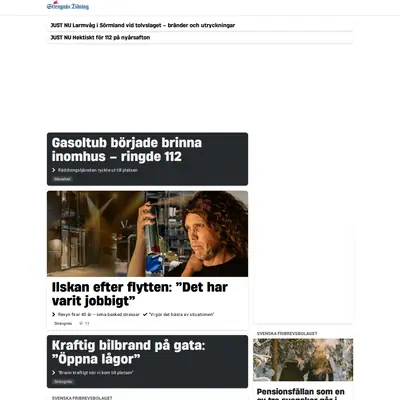 strengnastidning.se startsida 2026