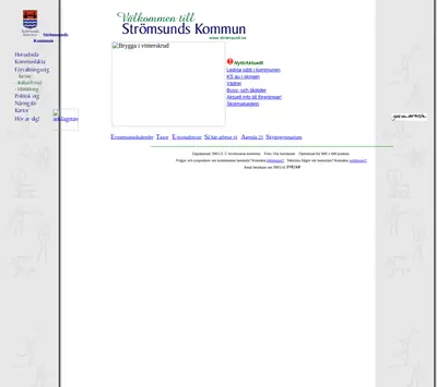 Kultur och fritid, Strömsunds kommun startsida 1999