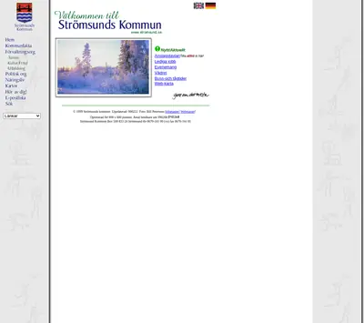 Kultur och fritid, Strömsunds kommun startsida 2000