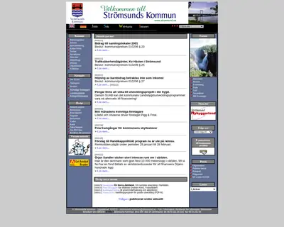 Kultur och fritid, Strömsunds kommun startsida 2001