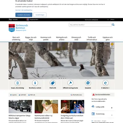 Kultur och fritid, Strömsunds kommun startsida 2024