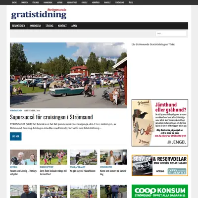 Strömsunds Gratistidning startsida 2018