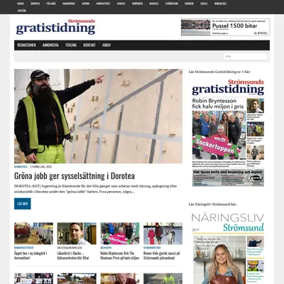 Strömsunds Gratistidning startsida 2020