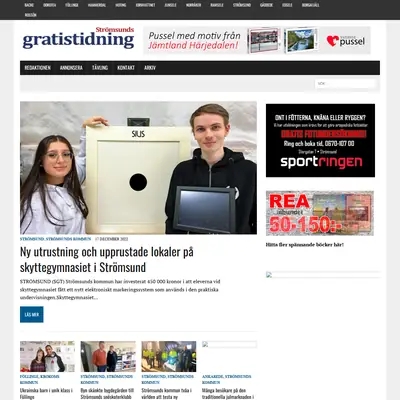 Strömsunds Gratistidning startsida 2023
