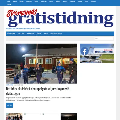 Strömsunds Gratistidning startsida 2025