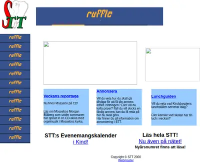 STT Svenljunga & Tranemo Tidning startsida 2001