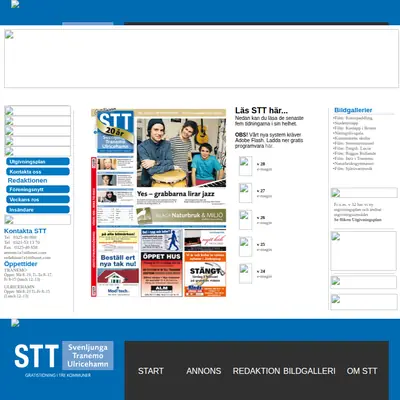 STT Svenljunga & Tranemo Tidning startsida 2011