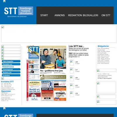 STT Svenljunga & Tranemo Tidning startsida 2012