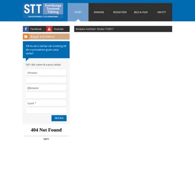 STT Svenljunga & Tranemo Tidning startsida 2017