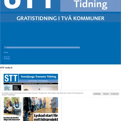 STT Svenljunga & Tranemo Tidning startsida 2023