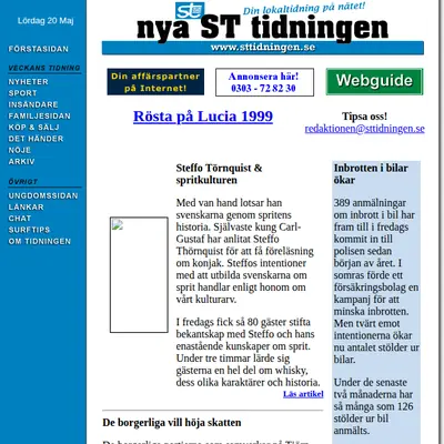 www.sttidningen.se startsida 2000