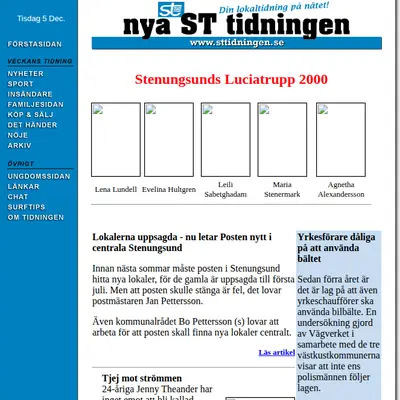 www.sttidningen.se startsida 2001