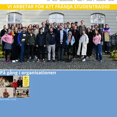 Pite FM studentradion Play startsida 2024