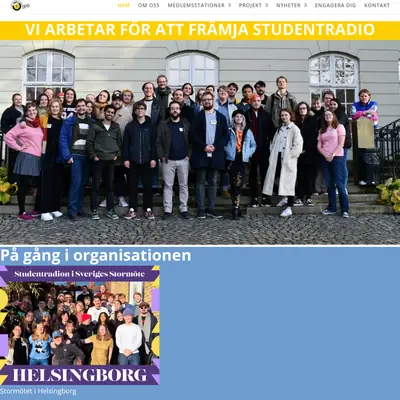 Pite FM studentradion Play startsida 2026