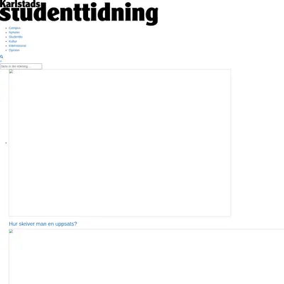 Karlstads studenttidning startsida 2022
