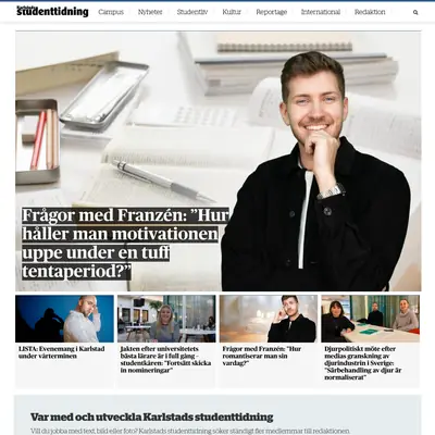 Karlstads studenttidning startsida 2024