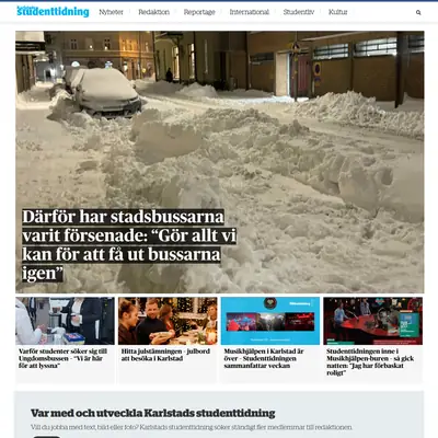 Karlstads studenttidning startsida 2026
