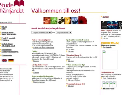 Cirkeln startsida 2006