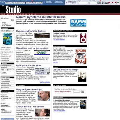 STUDIO startsida 2006