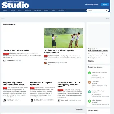 STUDIO startsida 2021