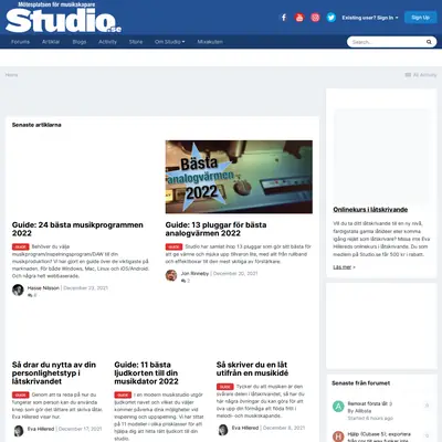 STUDIO startsida 2022