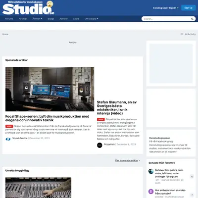 STUDIO startsida 2024