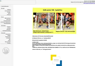 www.styrkelyft.se startsida 2004