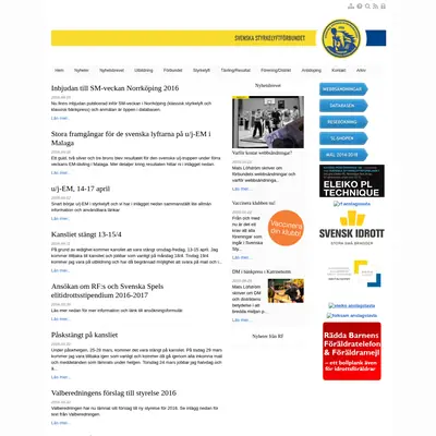 www.styrkelyft.se startsida 2016