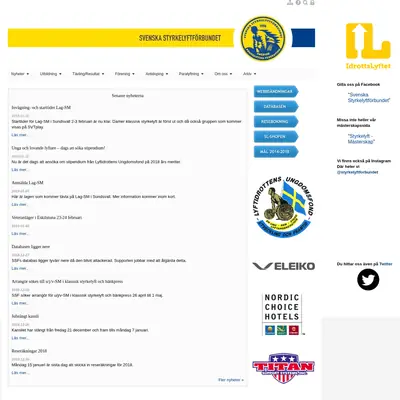 www.styrkelyft.se startsida 2019