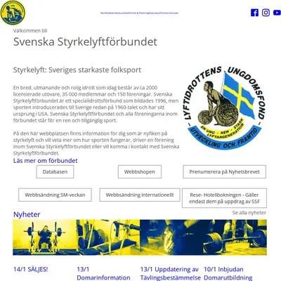 www.styrkelyft.se startsida 2022