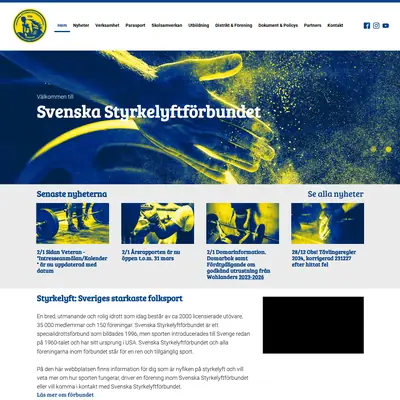 www.styrkelyft.se startsida 2024