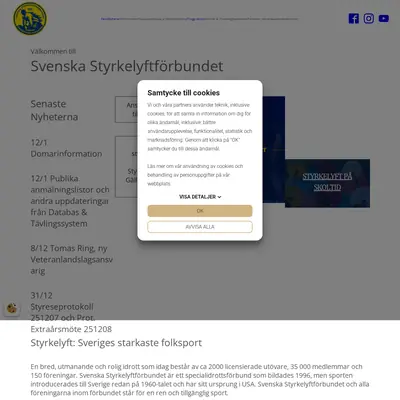 www.styrkelyft.se startsida 2026