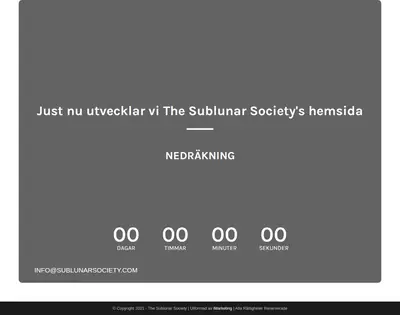 www.sublunarsociety.com startsida 2022