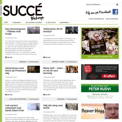 Succé Blekinge startsida 2014