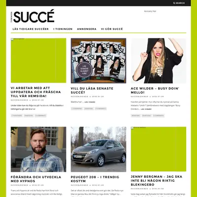 Succé Blekinge startsida 2016